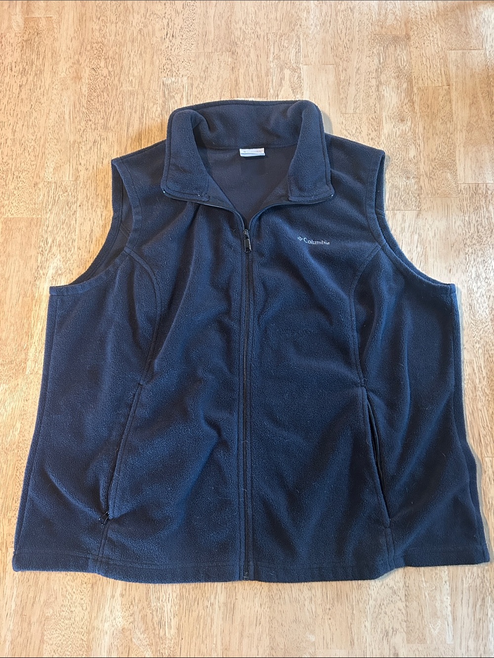 Columbia Black Fleece Vest - Full Zip